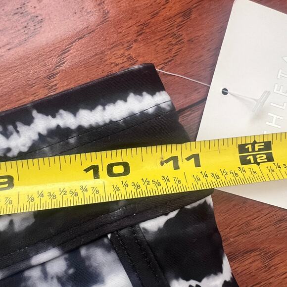 NWT Athleta Girl XS/6 Cannonball Swim Shorts Black White Tie Dye Beach Modest - Picture 7 of 7